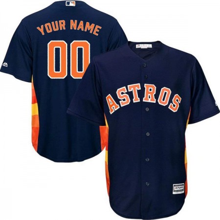 Men's Houston Astros ACTIVE PLAYER Custom Majestic Navy 2019 World Series Bound Official Cool Base Stitched Jersey Men's Houston Astros ACTIVE PLAYER Custom Majestic Navy 2019 World Series Bound Official Cool Base Stitched Jersey