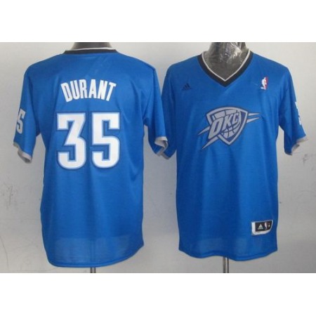 Thunder #35 Kevin Durant Blue 2013 Christmas Day Swingman Stitched NBA Jersey