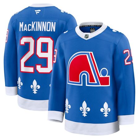 Men's Colorado Avalanche #29 Nathan MacKinnon Blue Alternate Heritage Premium Player Jersey