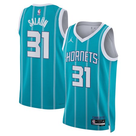 Youth Charlotte Hornets #31 Tidjane Salaun Teal Icon Edition Swingman Jersey Youth Charlotte Hornets #31 Tidjane Salaun Teal Icon Edition Swingman Jersey
