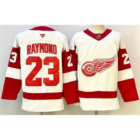 Youth Detroit Red Wings #23 Lucas Raymond White 2024-25 Stitched Jersey Youth Detroit Red Wings #23 Lucas Raymond White 2024-25 Stitched Jersey