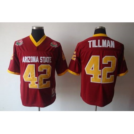 Sun Devils #42 Pat Tillman Red Stitched Youth NCAA Jersey