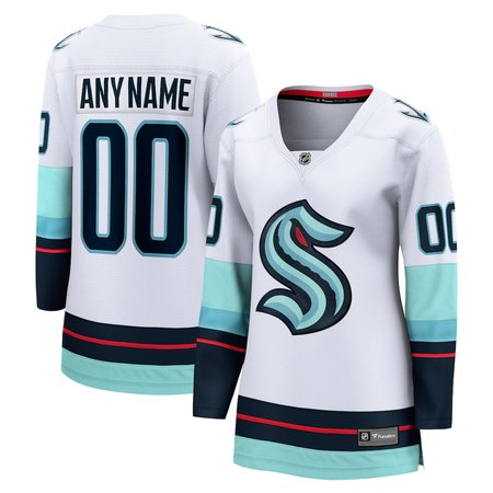 Women's Seattle Kraken White Away Custom Jersey
