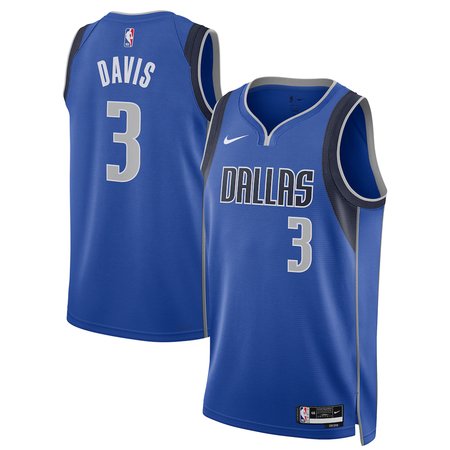 Youth Dallas Mavericks #3 Anthony Davis Nike Blue Swingman Player Icon Edition Jersey