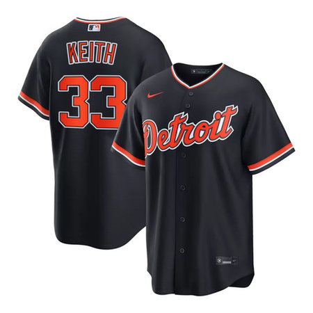 Men's Detroit Tigers #33 Colt Keith Cool Base Stitched Jersey