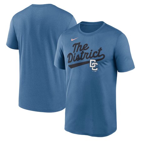 Men's Washington Nationals Blue 2025 City Connect Fuse Script Team Phrase Performance T-Shirt
