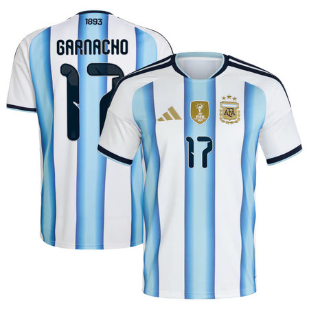 Men's GARNACHO #17 Argentina Home Replica Jersey World Cup 2026 Men's GARNACHO #17 Argentina Home Replica Jersey World Cup 2026