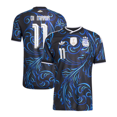 Men's Angel Di Maria #11 Argentina Away Authentic Jersey World Cup 2026