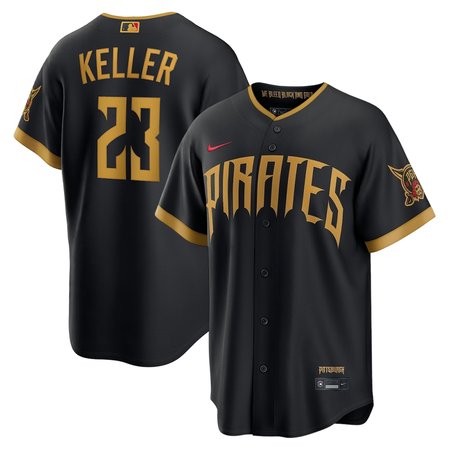 Men's Pittsburgh Pirates #23 Mitch Keller Black 2026 City Connect Stitched Jersey