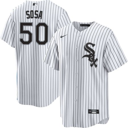 Men's Chicago White Sox #50 Lenyn Sosa White Home Official Player Jersey