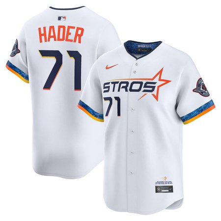 Men's Houston Astros #71 Josh Hader White 2025 City Connect Limited Stitched Baseball Jersey