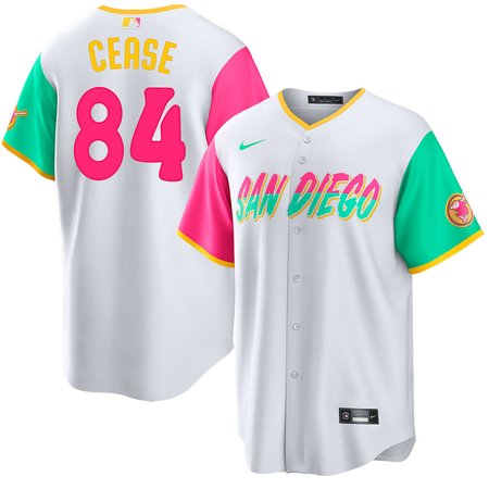 Men's San Diego Padres #84 Dylan Cease Nike White Home Replica Jersey