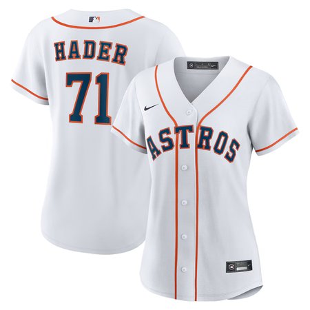 Women's Houston Astros #71 Josh Hader Nike White Home Replica Jersey