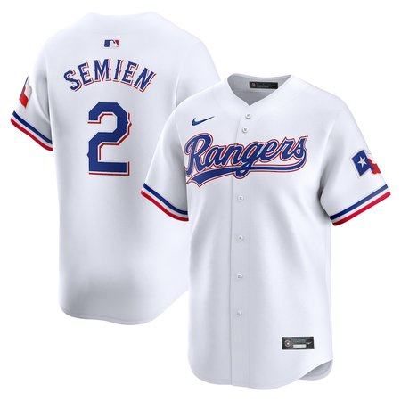 Men's Texas Rangers #2 Marcus Semien Nike White Home Limited Player Jersey