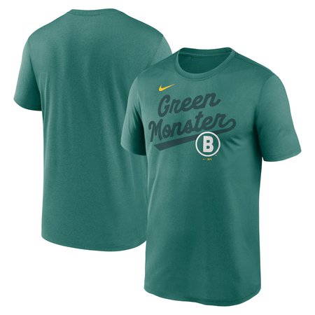 Men's Boston Red Sox Nike Green 2025 City Connect Legend Team Phrase Script Performance T-Shirt