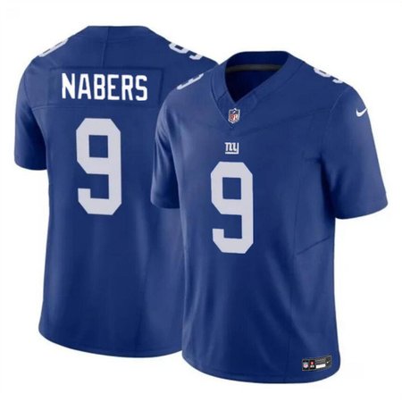 Men's New York Giants #9 Malik Nabers Blue 2024 Draft F.U.S.E. Vapor Untouchable Limited Stitched Jersey Men's New York Giants #9 Malik Nabers Blue 2024 Draft F.U.S.E. Vapor Untouchable Limited Stitched Jersey