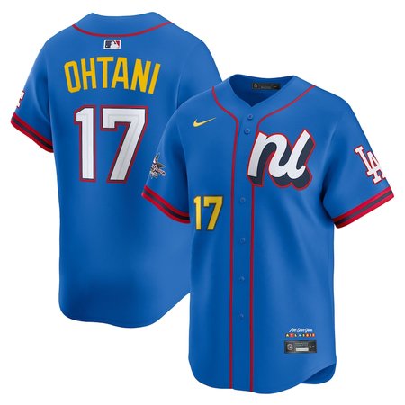 Men's National League #17 Shohei Ohtani Nike Blue 2025 All-Star Edition Limited Player Jersey