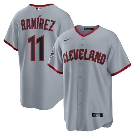 Youth Cleveland Guardians #11 Jose Ramirez Gray 2025 MLB All-Star Game Road Replica Player Jersey