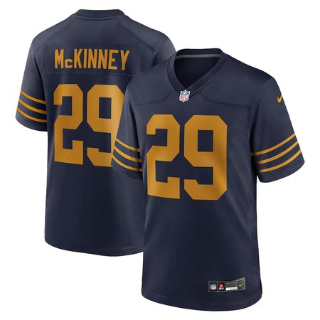 Men's Green Bay Packers #29 Xavier McKinney Nike Navy The 1923 Classic Game Jersey