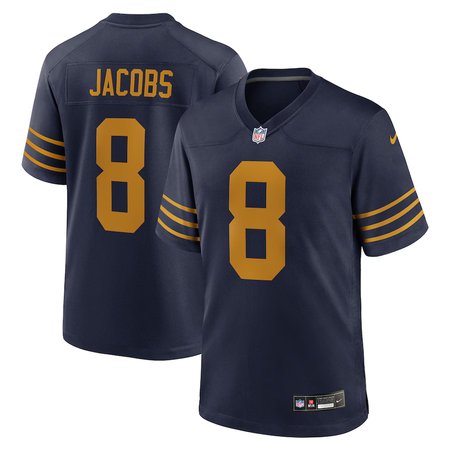 Men's Green Bay Packers #8 Josh Jacobs Nike Navy The 1923 Classic Game Jersey