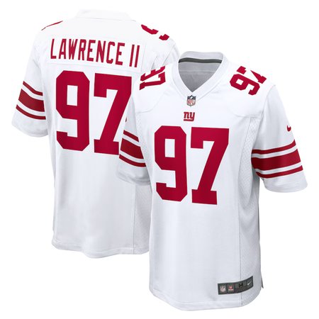 Youth New York Giants #97 Dexter Lawrence II Nike White Game Player Jersey