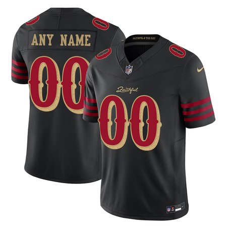 Men's San Francisco 49ers Custom Black Rivalries Collection F.U.S.E. Vapor Limited Stitched Jersey Men's San Francisco 49ers Custom Black Rivalries Collection F.U.S.E. Vapor Limited Stitched Jersey
