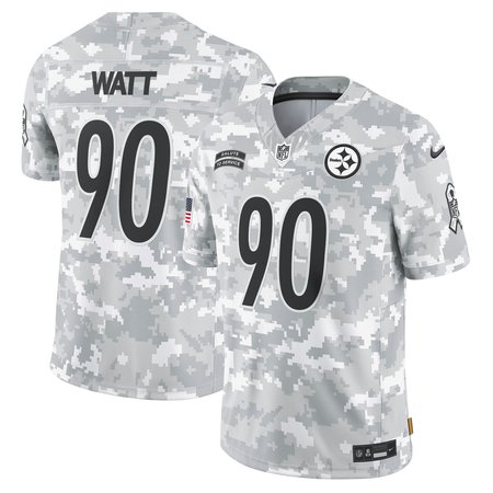 Men's Pittsburgh Steelers T.J. Watt Nike Arctic Camo 2024 Salute to Service Limited Jersey Men's Pittsburgh Steelers T.J. Watt Nike Arctic Camo 2024 Salute to Service Limited Jersey