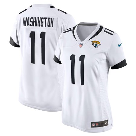 Women's Jacksonville Jaguars #11 Parker Washington Nike White Team Game Jersey