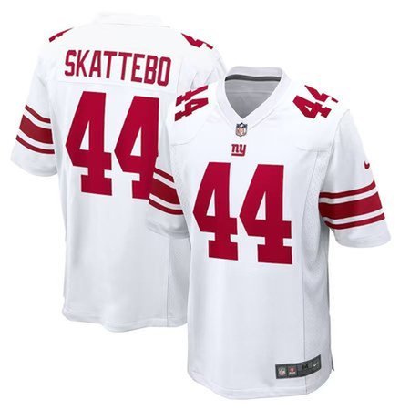 Men's New York Giants #44 Cam Skattebo White Game Player Jersey