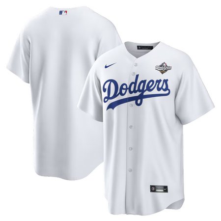 Men's Los Angeles Dodgers Nike White 2025 World Series Home Replica Jersey
