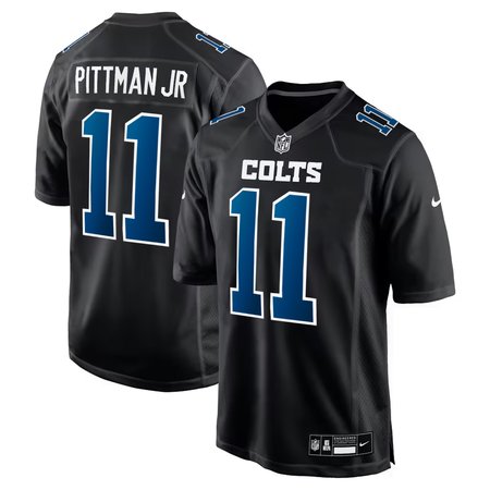 Youth Indianapolis Colts #11 Michael Pittman Jr. Nike Carbon Black Fashion Game Jersey