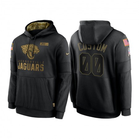 Men's Jacksonville Jaguars ACTIVE PLAYER Custom 2020 Black Salute to Service Sideline Performance Pullover Hoodie Men's Jacksonville Jaguars ACTIVE PLAYER Custom 2020 Black Salute to Service Sideline Performance Pullover Hoodie