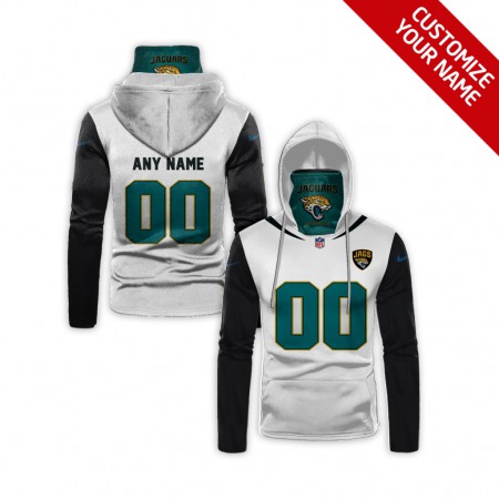 Men's Jacksonville Jaguars 2020 White Customize Hoodie Mask Men's Jacksonville Jaguars 2020 White Customize Hoodie Mask