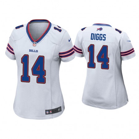 Women's Buffalo Bills #14 Stefon Diggs White Stitched Jersey Women's Buffalo Bills #14 Stefon Diggs White Stitched Jersey