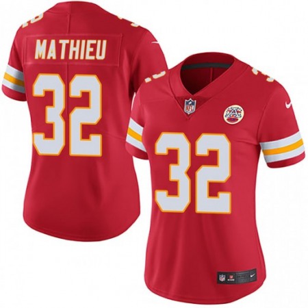 Women's Kansas City Chiefs #32 Tyrann Mathieu Red Vapor Untouchable Limited Stitched NFL Jersey(Run Small) Women's Kansas City Chiefs #32 Tyrann Mathieu Red Vapor Untouchable Limited Stitched NFL Jersey(Run Small)