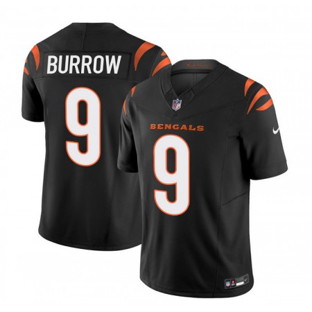 Men's Cincinnati Bengals #9 Joe Burrow Black 2023 F.U.S.E. Vapor Untouchable Limited Stitched Jersey Men's Cincinnati Bengals #9 Joe Burrow Black 2023 F.U.S.E. Vapor Untouchable Limited Stitched Jersey