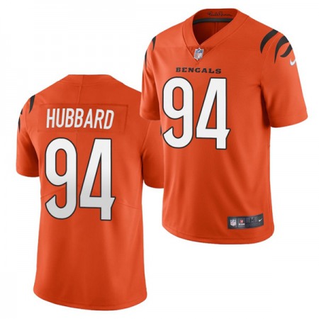Men's Cincinnati Bengals #94 Sam Hubbard 2021 Orange Vapor Untouchable Limited Stitched Jersey Men's Cincinnati Bengals #94 Sam Hubbard 2021 Orange Vapor Untouchable Limited Stitched Jersey