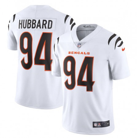 Men's Cincinnati Bengals #94 Sam Hubbard 2021 White Vapor Untouchable Limited Stitched Jersey Men's Cincinnati Bengals #94 Sam Hubbard 2021 White Vapor Untouchable Limited Stitched Jersey