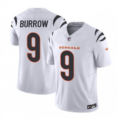 Men's Cincinnati Bengals #9 Joe Burrow White 2023 F.U.S.E. Vapor Untouchable Limited Stitched Jersey Men's Cincinnati Bengals #9 Joe Burrow White 2023 F.U.S.E. Vapor Untouchable Limited Stitched Jersey