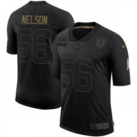 Men's Indianapolis Colts #56 Quenton Nelson 2020 Black Salute To Service Limited Stitched Jersey Men's Indianapolis Colts #56 Quenton Nelson 2020 Black Salute To Service Limited Stitched Jersey