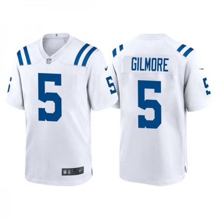 Men's Indianapolis Colts #5 Stephon Gilmore White Stitched Football Jersey Men's Indianapolis Colts #5 Stephon Gilmore White Stitched Football Jersey