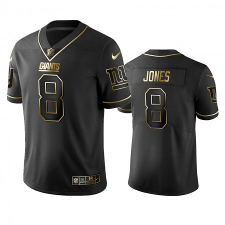Men's New York Giants #8 Daniel Jones Black 2019 Golden Edition Limited Stitched NFL Jersey Men's New York Giants #8 Daniel Jones Black 2019 Golden Edition Limited Stitched NFL Jersey