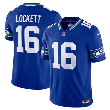 Men's Seattle Seahawks #16 Tyler Lockett Royal 2023 F.U.S.E. Vapor Limited Throwback Stitched Jersey Men's Seattle Seahawks #16 Tyler Lockett Royal 2023 F.U.S.E. Vapor Limited Throwback Stitched Jersey