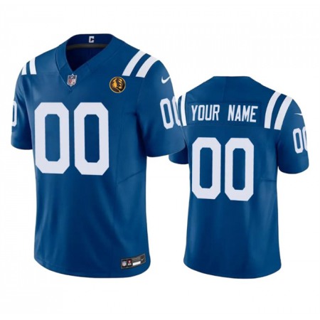 Men's Indianapolis Colts Active Player Custom Blue 2023 F.U.S.E. With John Madden Patch Vapor Limited Stitched Football Jersey Men's Indianapolis Colts Active Player Custom Blue 2023 F.U.S.E. With John Madden Patch Vapor Limited Stitched Football Jersey