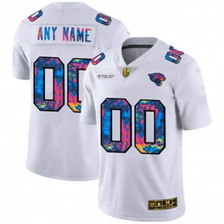 Men's Jacksonville Jaguars ACTIVE PLAYER Custom 2020 White Crucial Catch Limited Stitched Jersey Men's Jacksonville Jaguars ACTIVE PLAYER Custom 2020 White Crucial Catch Limited Stitched Jersey