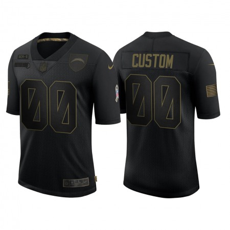 Men's Los Angeles Chargers Customized 2020 Black Salute To Service Limited Stitched Jersey Men's Los Angeles Chargers Customized 2020 Black Salute To Service Limited Stitched Jersey