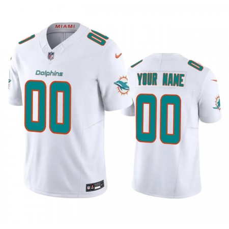 Men's Miami Dolphins Active Player Custom White 2023 F.U.S.E Vapor Limited Stitched Football Jersey Men's Miami Dolphins Active Player Custom White 2023 F.U.S.E Vapor Limited Stitched Football Jersey