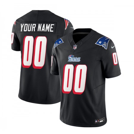 Men's New England Patriots Active Player Custom Black 2023 F.U.S.E. Throwback Limited Stitched Football Jersey Men's New England Patriots Active Player Custom Black 2023 F.U.S.E. Throwback Limited Stitched Football Jersey