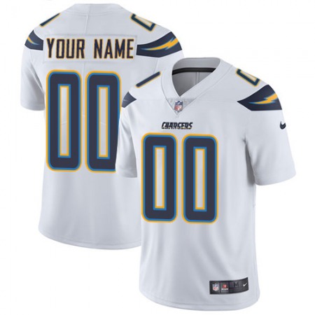 Men's Los Angeles Chargers Customized White Vapor Untouchable NFL Stitched Limited Jersey Men's Los Angeles Chargers Customized White Vapor Untouchable NFL Stitched Limited Jersey