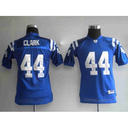 Colts #44 Dallas Clark Blue Stitched Youth NFL Jersey Colts #44 Dallas Clark Blue Stitched Youth NFL Jersey